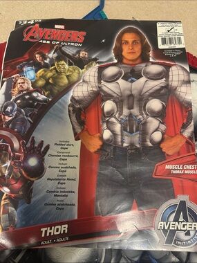 Avenger Thor Muscle Chest Costume Halloween Cosplay Adult size